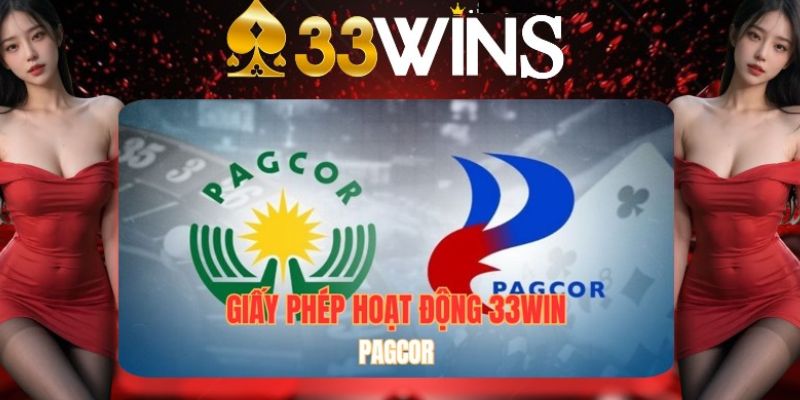 Con dấu giấy phép hoạt động hợp lệ của 33WIN 